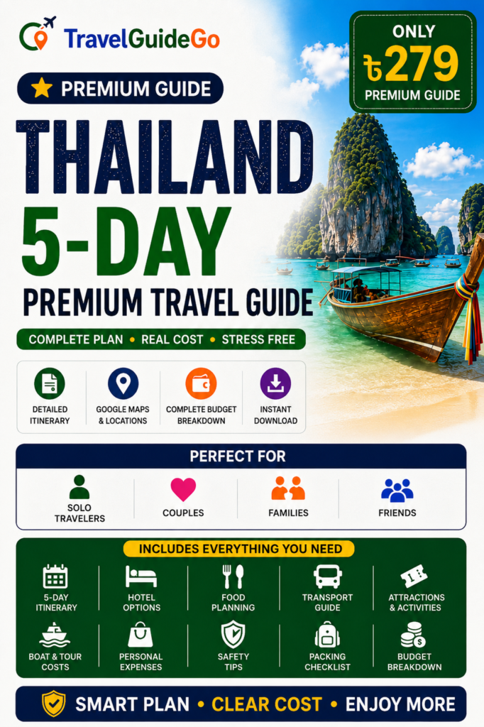 Thailand 5-Day Premium Travel Guide — ৳279